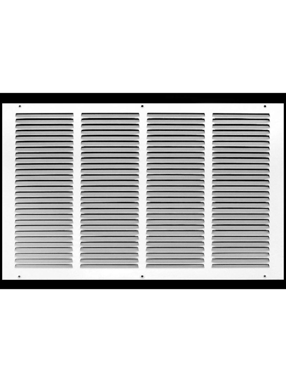 HVAC Premium 22'' x 18'' [Duct Opening] Flat Stamped Steel Return Air Grille - S